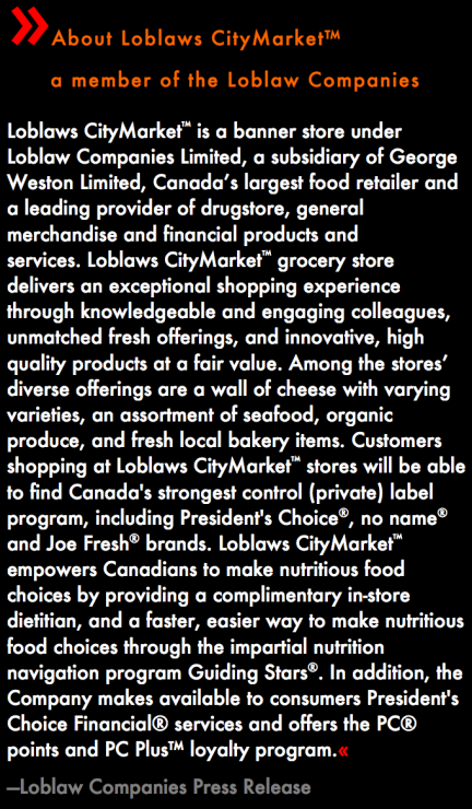 designKULTUR - Loblaws CItyMarket - North Vancouver - About Loblaws CityMarket