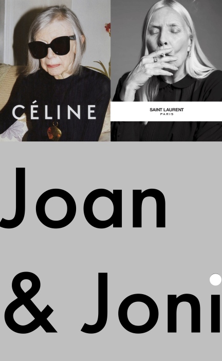 designKULTUR - Joan Didion and Joni Mitchell Céline and Saint Laurent Paris 2